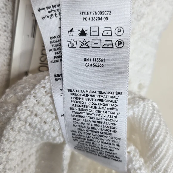 7 FOR ALL MANKIND NWT Crochet Knit Pointelle Ruffle Tank Top - Picture 9 of 10